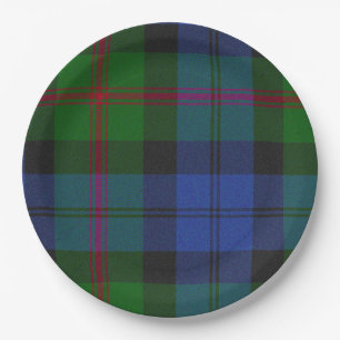 Baird Scottish Clan Tartan Plaid Pattern Paper Plate