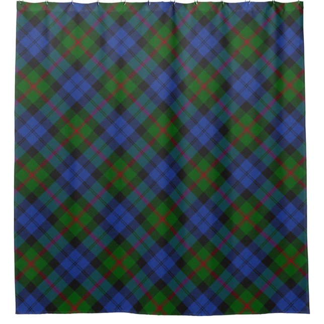 Baird Scottish Clan Tartan Plaid Pattern Shower Curtain (Front)