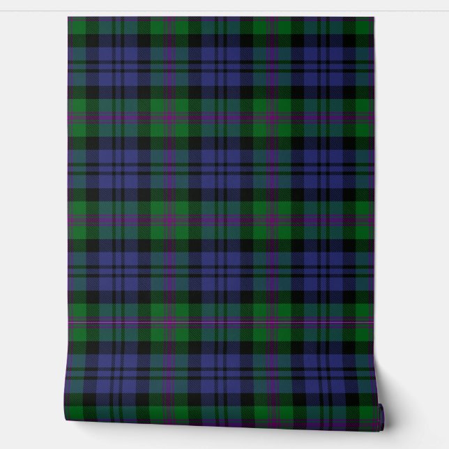 Baird Tartan Plaid Scottish Clan Wallpaper (Unrolling)