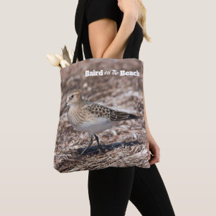 Baird's Sandpiper Shorebird on the Beach Tote Bag