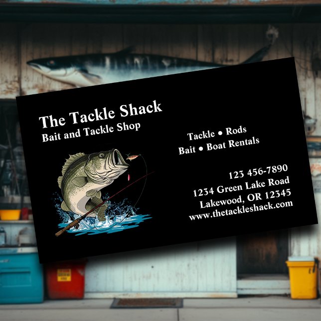 Bait and Tackle Shop Business Card (Creator Uploaded)