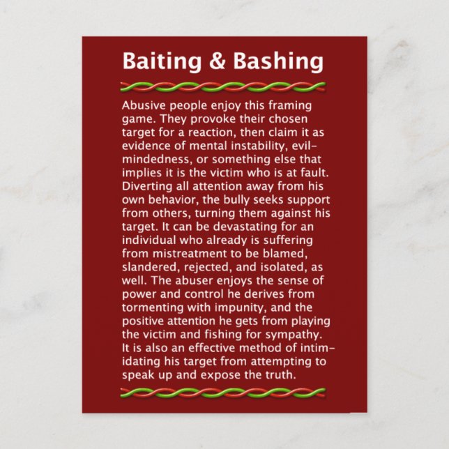 Baiting & Bashing Postcard (Front)