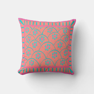 Baja Blooms 5 Throw Pillow