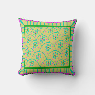 Baja Blooms 9 Throw Pillow