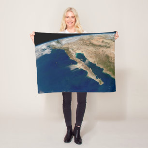 Baja California And The Pacific Coast Of Mexico. Fleece Blanket