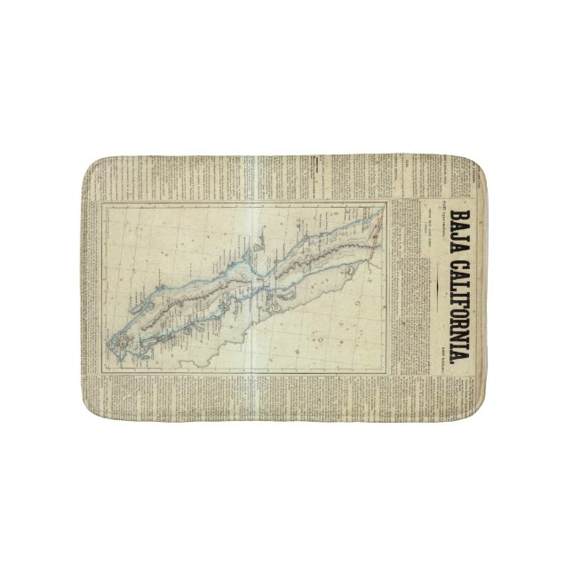 Baja California, Mexico Bath Mat (Front)