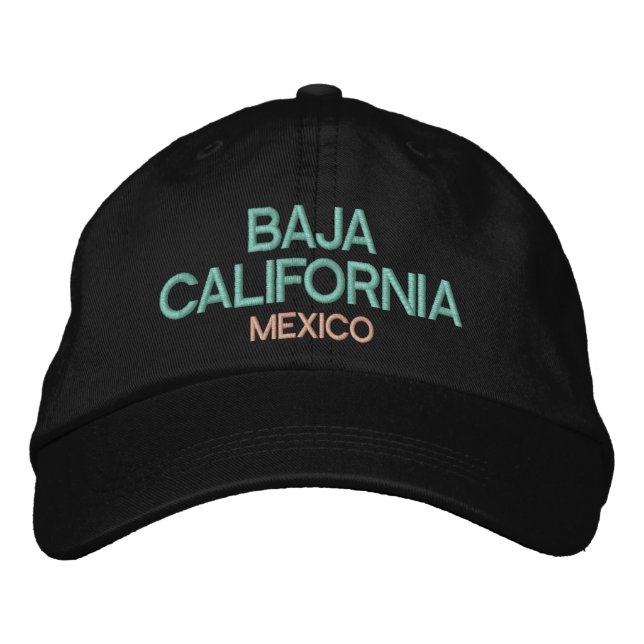 Baja California Mexico Embroidered Hat (Front)