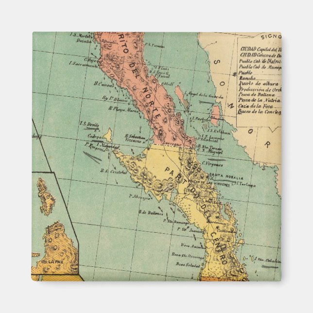 Baja California, Mexico Magnet (Front)