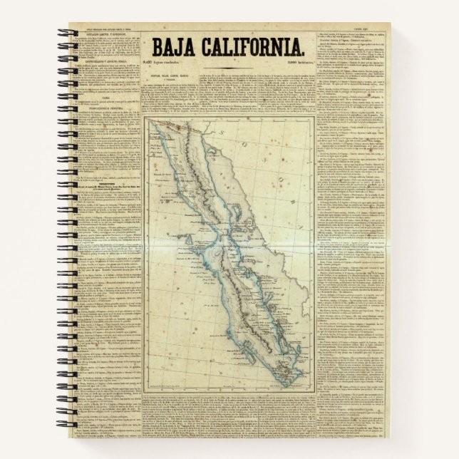 Baja California, Mexico Notebook (Front)