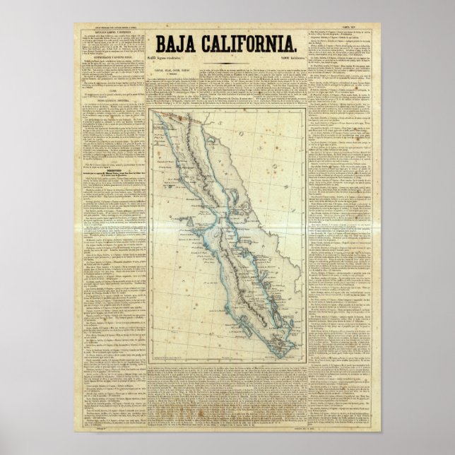 Baja California, Mexico Poster (Front)