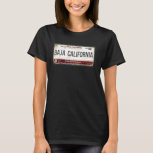 Baja California Mexico State License Plate T-Shirt