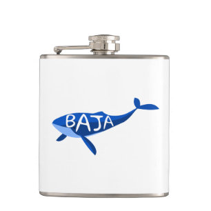 Baja California Mexico Whale Hip Flask