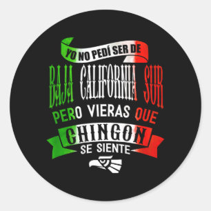 Baja California Sur México Flag Eagle Patriotic Classic Round Sticker
