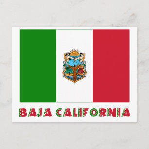 Baja California Unofficial Flag Postcard