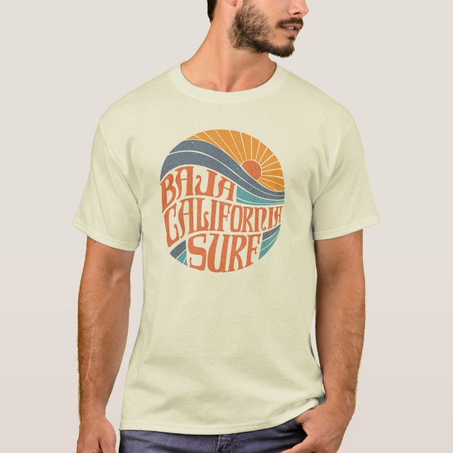 Baja Californian Surf Vintage T-shirt (Front)