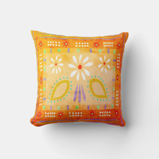 Baja Fiesta Vintage Throw Pillow