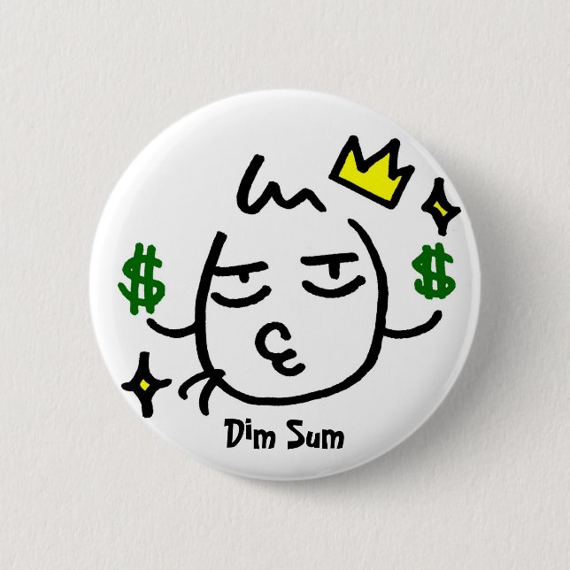 bajai, Dim Sum 6 Cm Round Badge (Front)