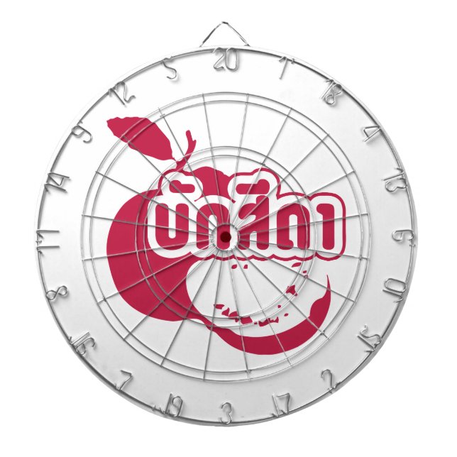 Bak Sida ☆ Farang written in Thai Isaan Dialect ☆ Dartboard (Front)