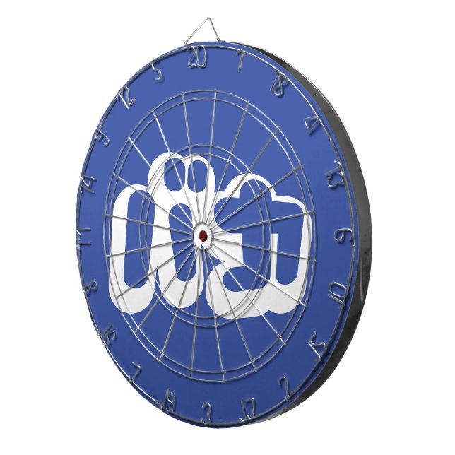 BAKA バカ ~ Fool in Japanese Katakana Script Dartboard (Front Right)