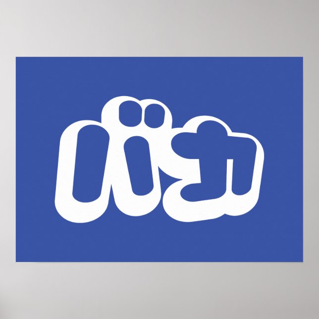 BAKA バカ ~ Fool in Japanese Katakana Script Poster (Front)