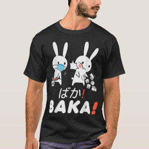 Baka Idiot Funny Rabbit Anime Japon with Mask & To T-Shirt