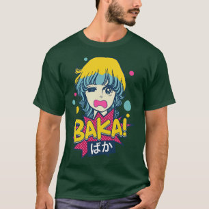 Baka Japanese Aesthetic Otaku Girl Vintage 2 T-Shirt