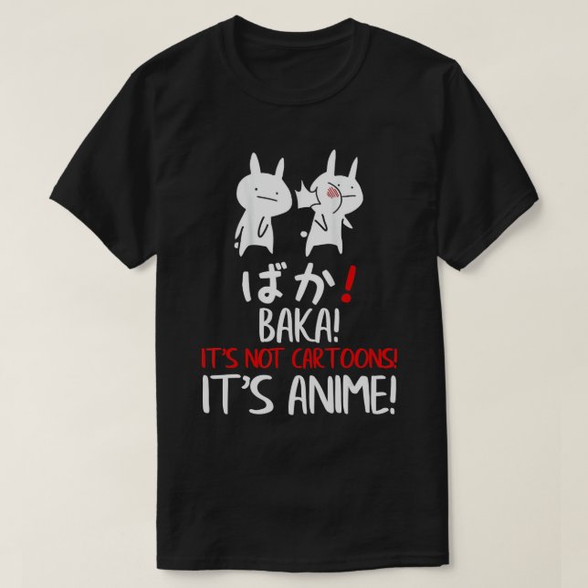 Baka Rabbit Slap Idiot Japanese Manga Its Anime no T-Shirt (Design Front)