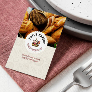 Bake Bakery Business   Baked Daily Bread Business Business Card