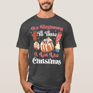 Bake Baking Christmas Gingerbread Man Cupcake Cake T-Shirt