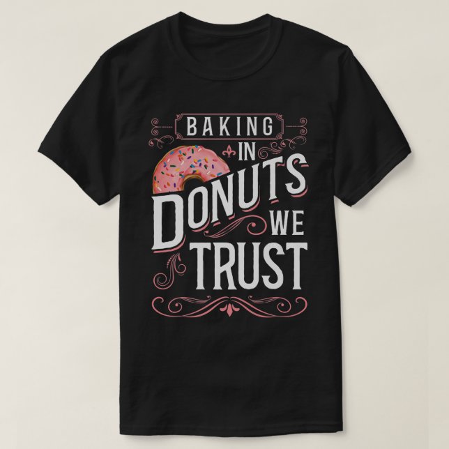 Bake Baking Doughnut  T-Shirt (Design Front)