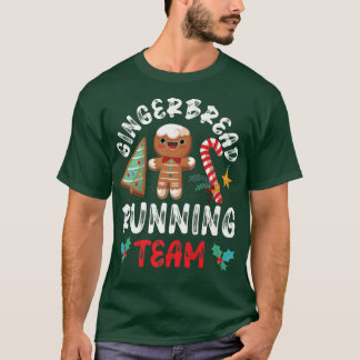 Bake Baking Gingerbread Man Christmas Cookie Runni T-Shirt