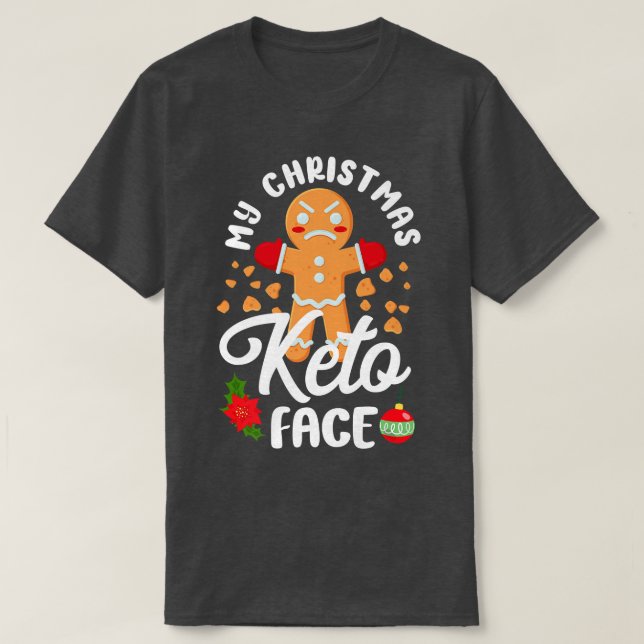 Bake Baking Gingerbread Man Christmas Cookie   T-Shirt (Design Front)