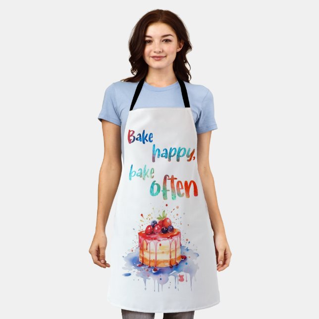 Bake Happy Bake Often Apron (Worn)