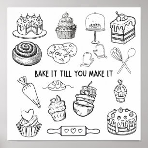 Bake It Till You Make It Wall Art