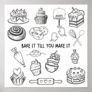 Bake It Till You Make It Wall Art