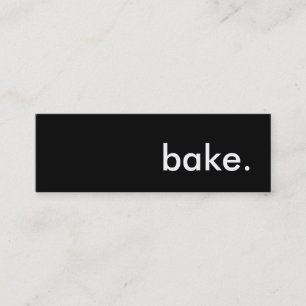 bake. mini business card
