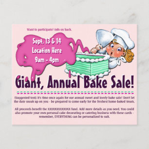 Bake Sale 2-sided Customisable Promotional Flyer