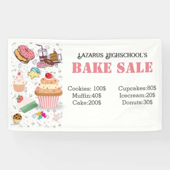 Bake Sale Banner (Horizontal)