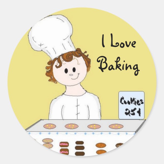 Bake Sale Classic Round Sticker (Front)