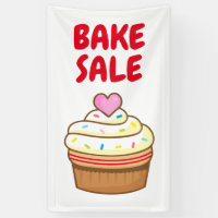 BAKE SALE cupcake baking sign poster