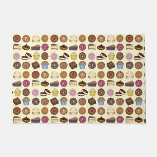 Bake Sale Cupcake Brownie Pie Cake Bakery Treats Doormat