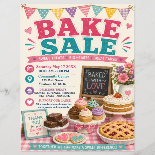 Bake Sale Flyer (Front)