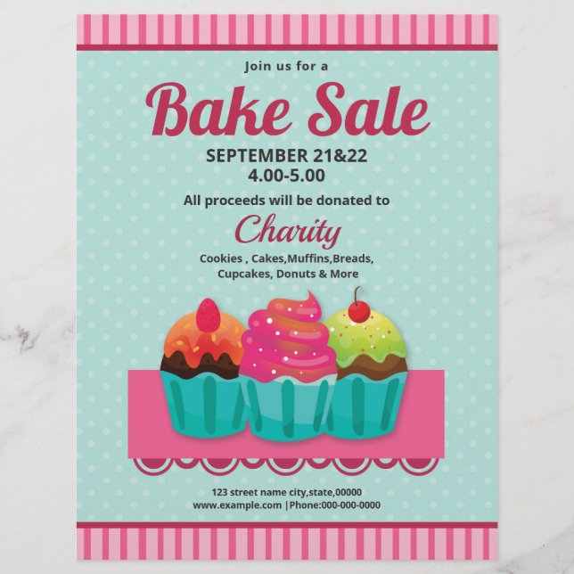 Bake Sale Flyer (Front)