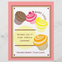 Bake Sale Flyer - Cupcakes