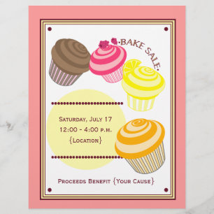 Bake Sale Flyer - Cupcakes