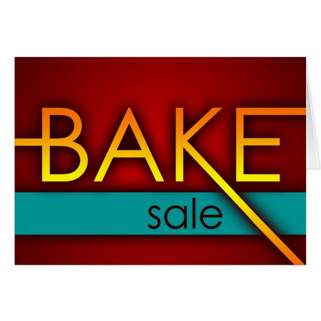 bake sale (typographic) (Front Horizontal)