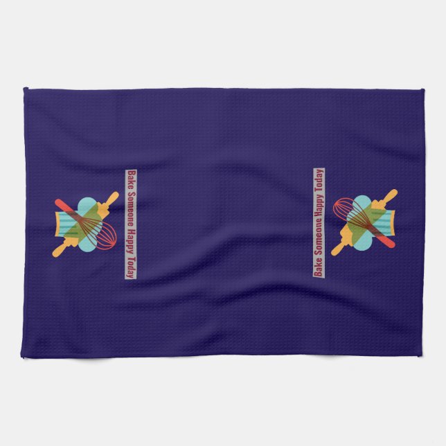 Bake Someone Happy Kitchen Towel (Horizontal)