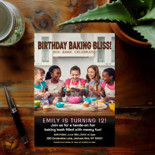 Bake Sweet Treats Birthday Party Invitation
