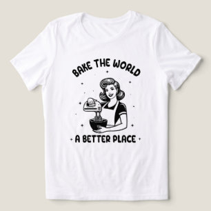 Bake the world a better place Tri-Blend shirt