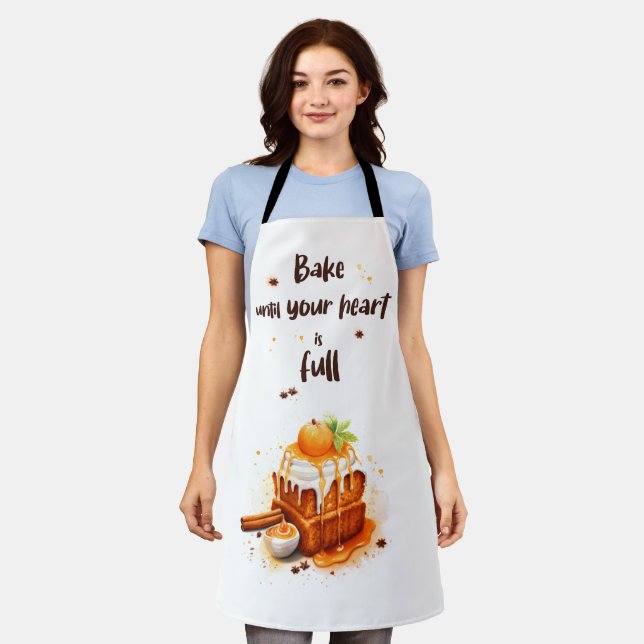 Bake Until Your Heart Is Full Apron (Worn)